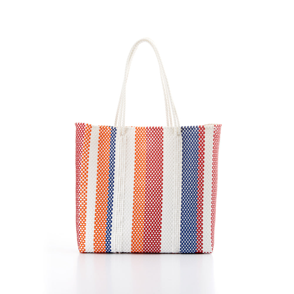 Shopping bag red blue orange Amor y Mezcal