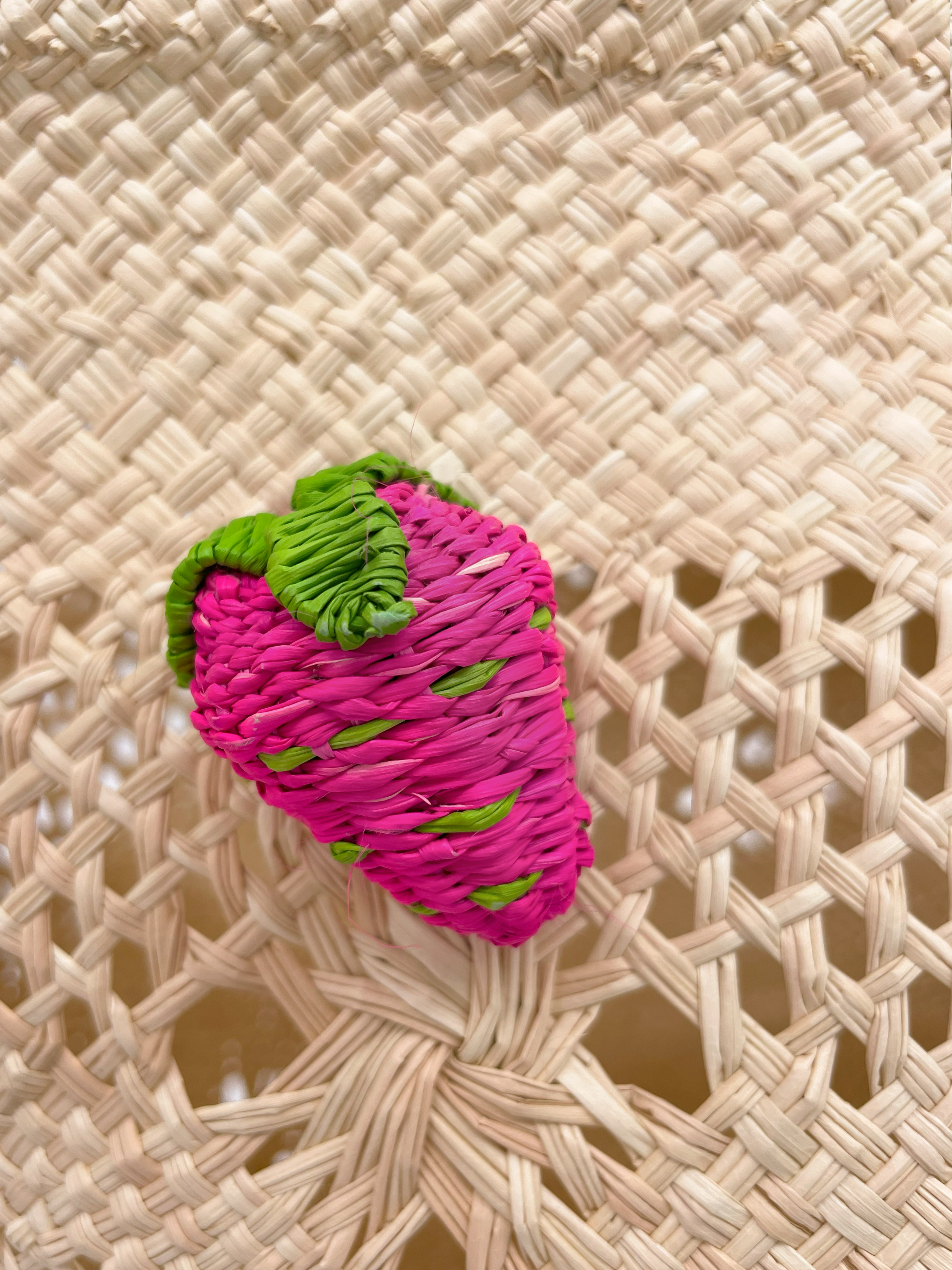SunnyFruit Straw Tote