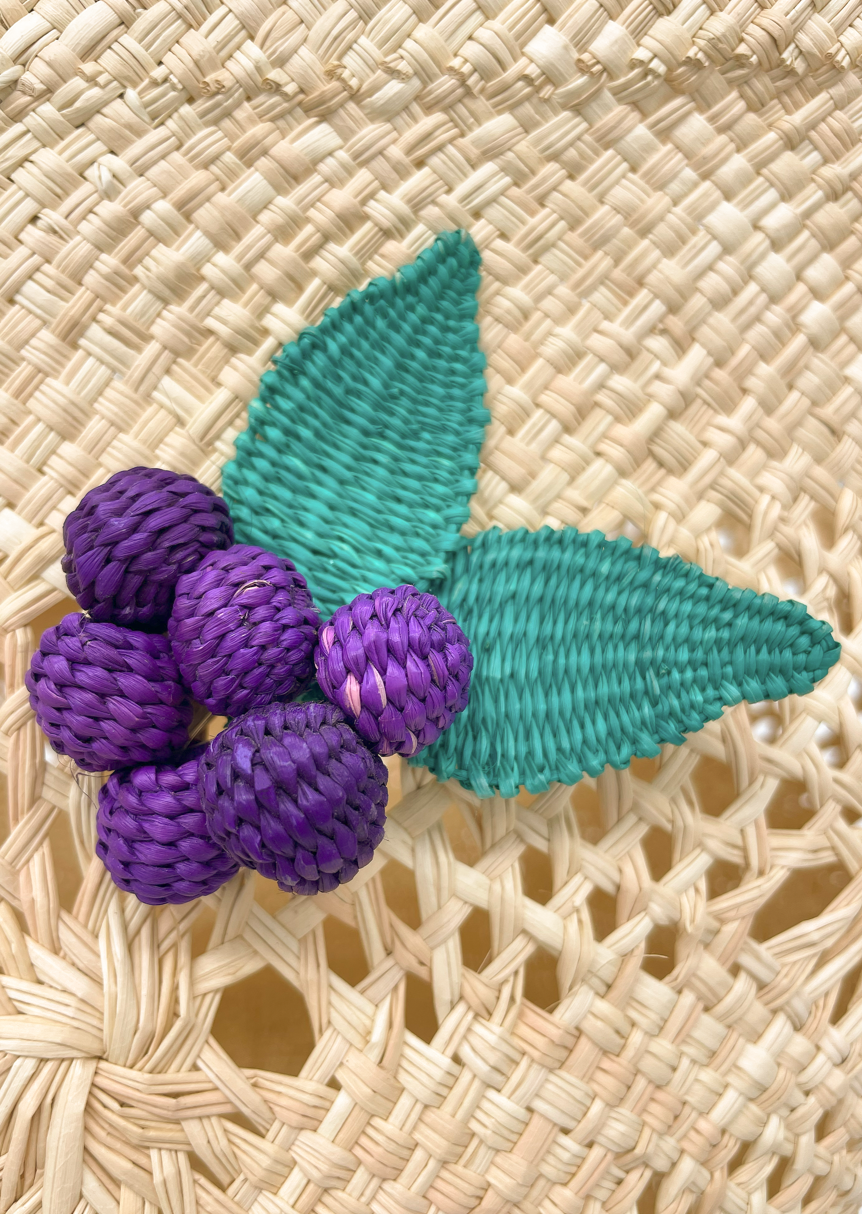 SunnyFruit Straw Tote