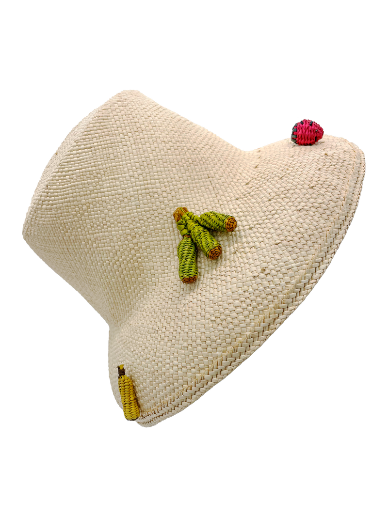 SunnyFruit Straw Bucket Hat