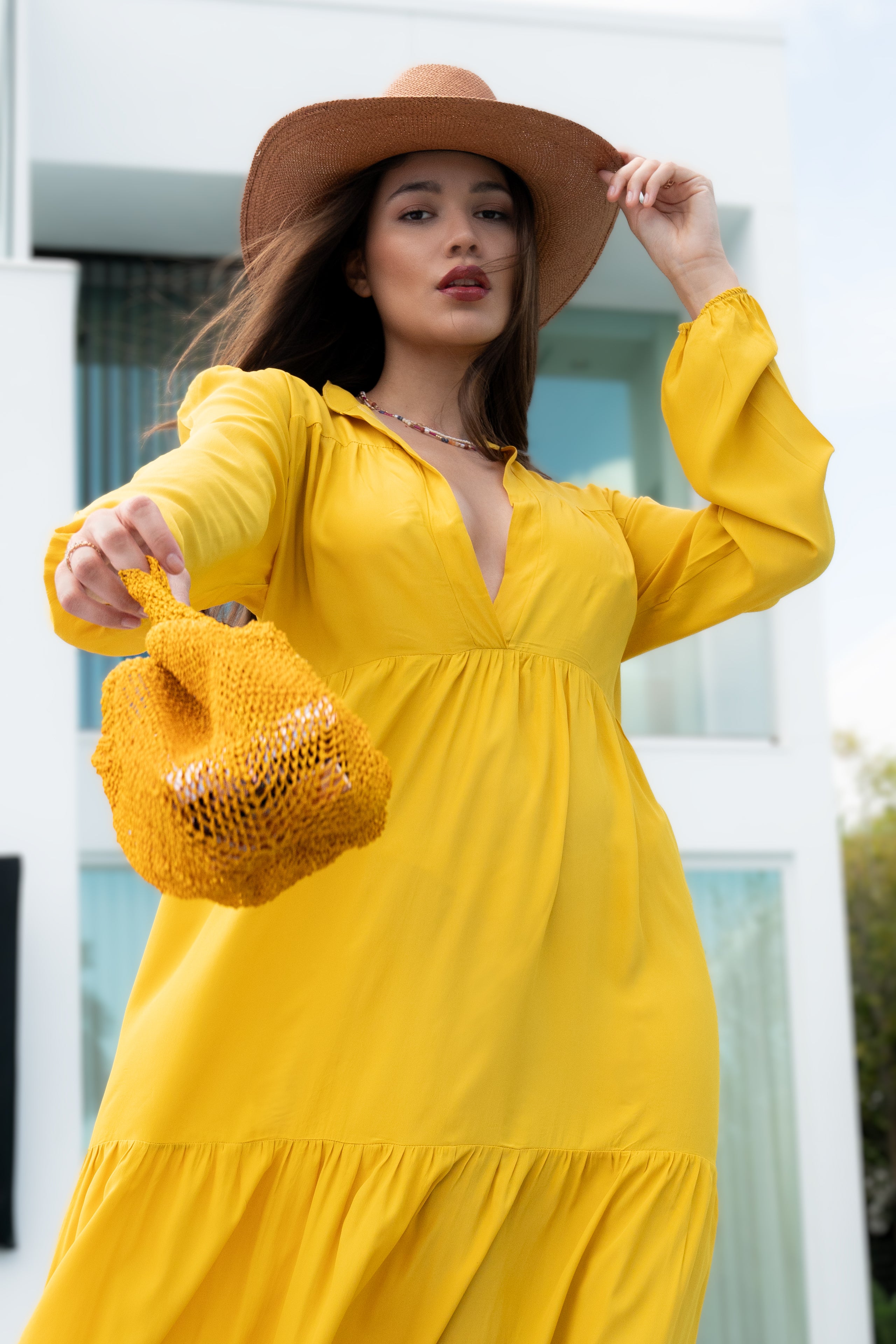 Net Pouch ocher