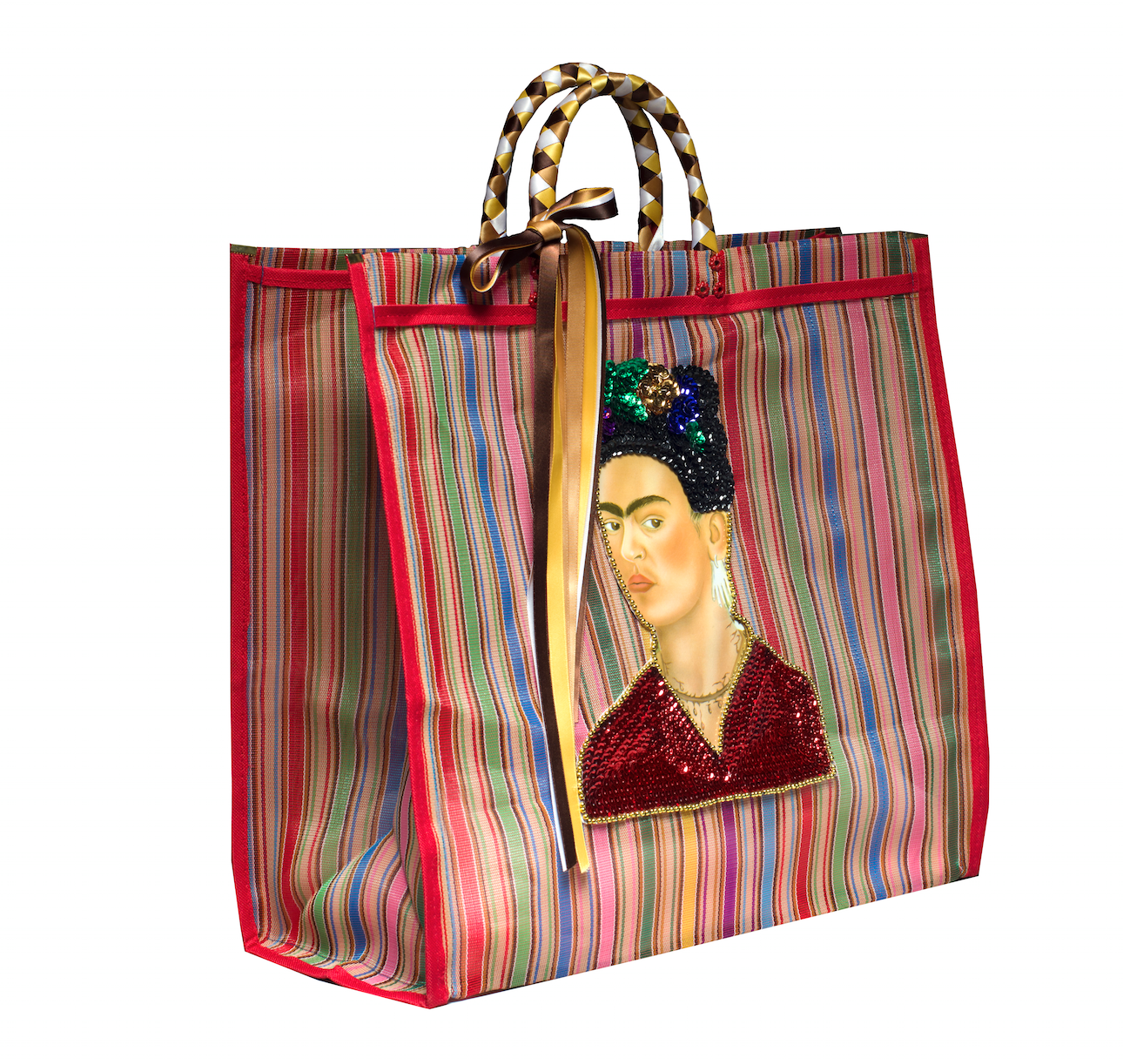 Frida Kahlo Bag, Frida Artist Bag, Boho Market Bag, Frida Beach