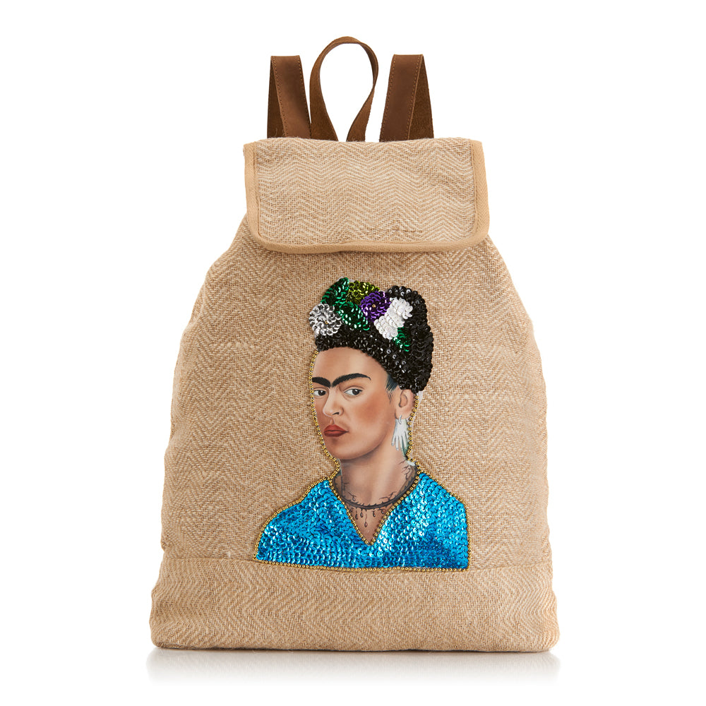 Frida Backpack front Amor y Mezcal
