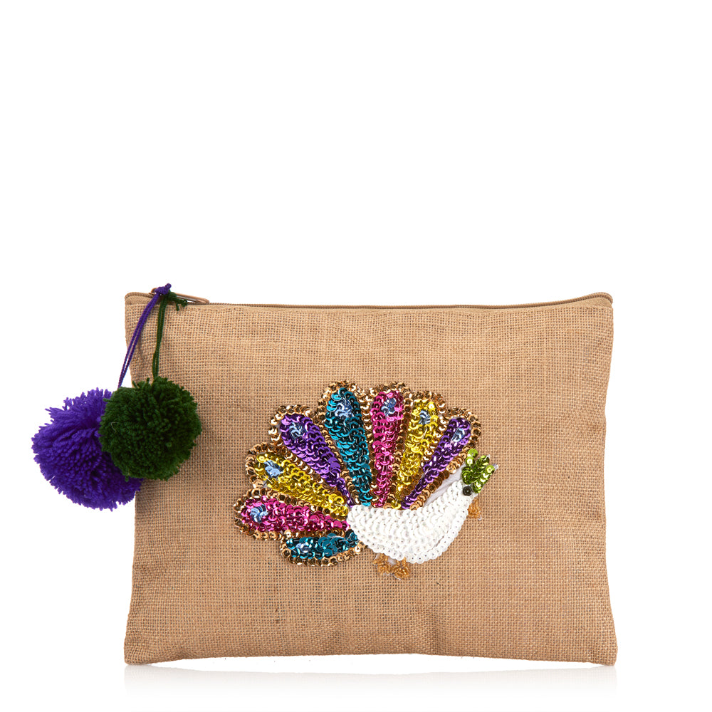 Clutch bag Peacock Pochette Amor y Mezcal