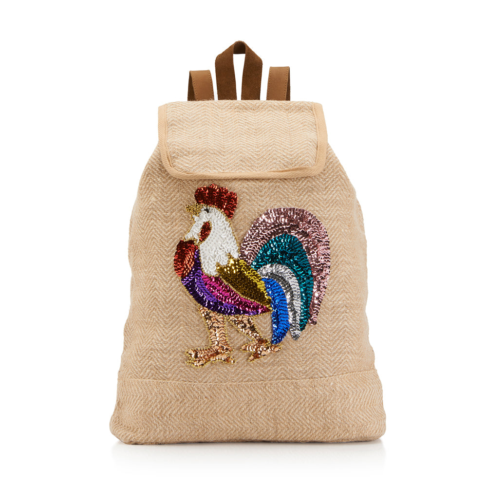 Rooster Backpack front Amor y Mezcal